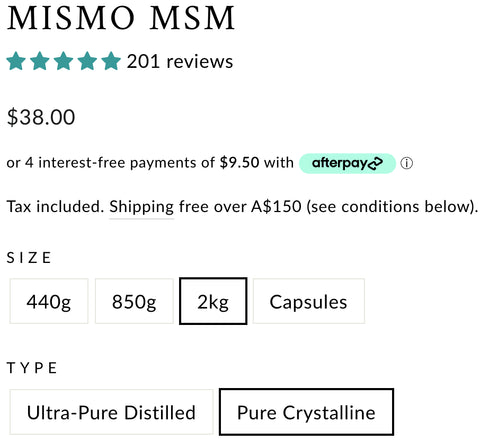 MSM For Healthy Hooves