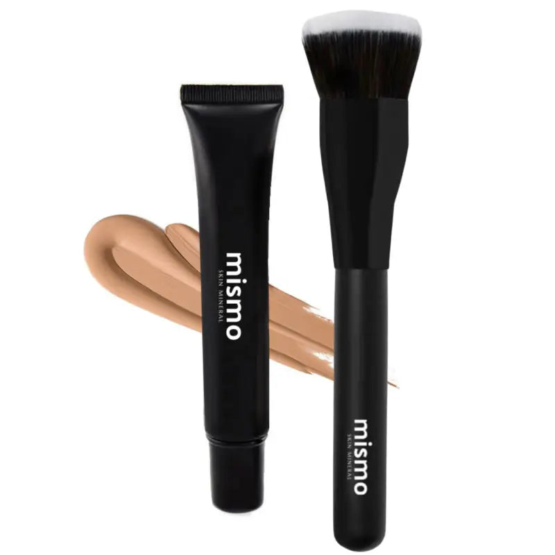 Liquid Mineral Foundation & Brush Bundle - Makeup