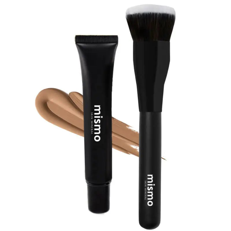 Liquid Mineral Foundation & Brush Bundle - Makeup