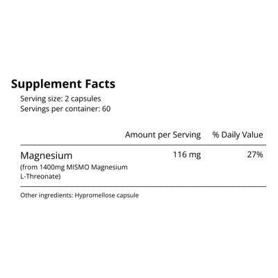 magnesium l threonate supplement facts
