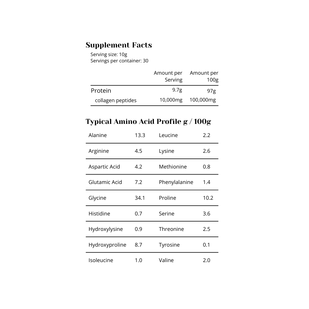 Pure Marine Collagen Peptides - 300g