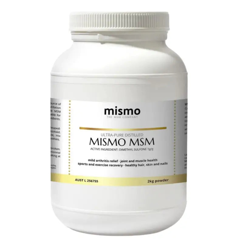 MISMO MSM - 2kg Ultra-Pure Distilled - Pain Relief 