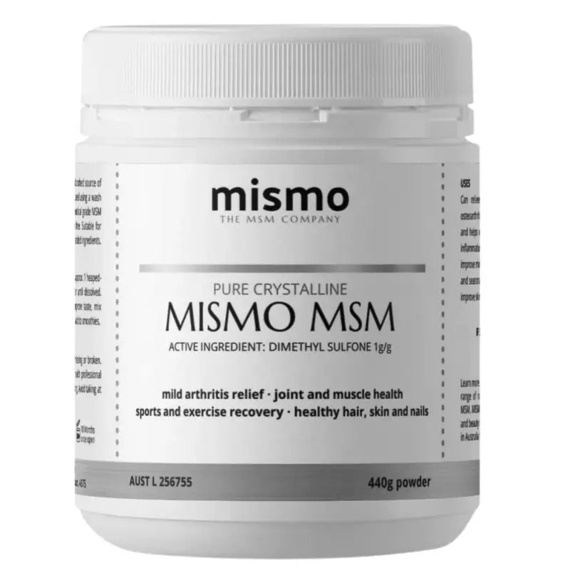 MISMO MSM - 440g / Pure Crystalline - Pain Relief 