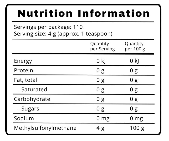 MISMO MSM General Wellness